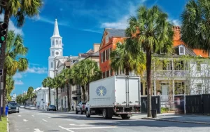 truck-on-road-maryland - Southern Maryland Moving Company